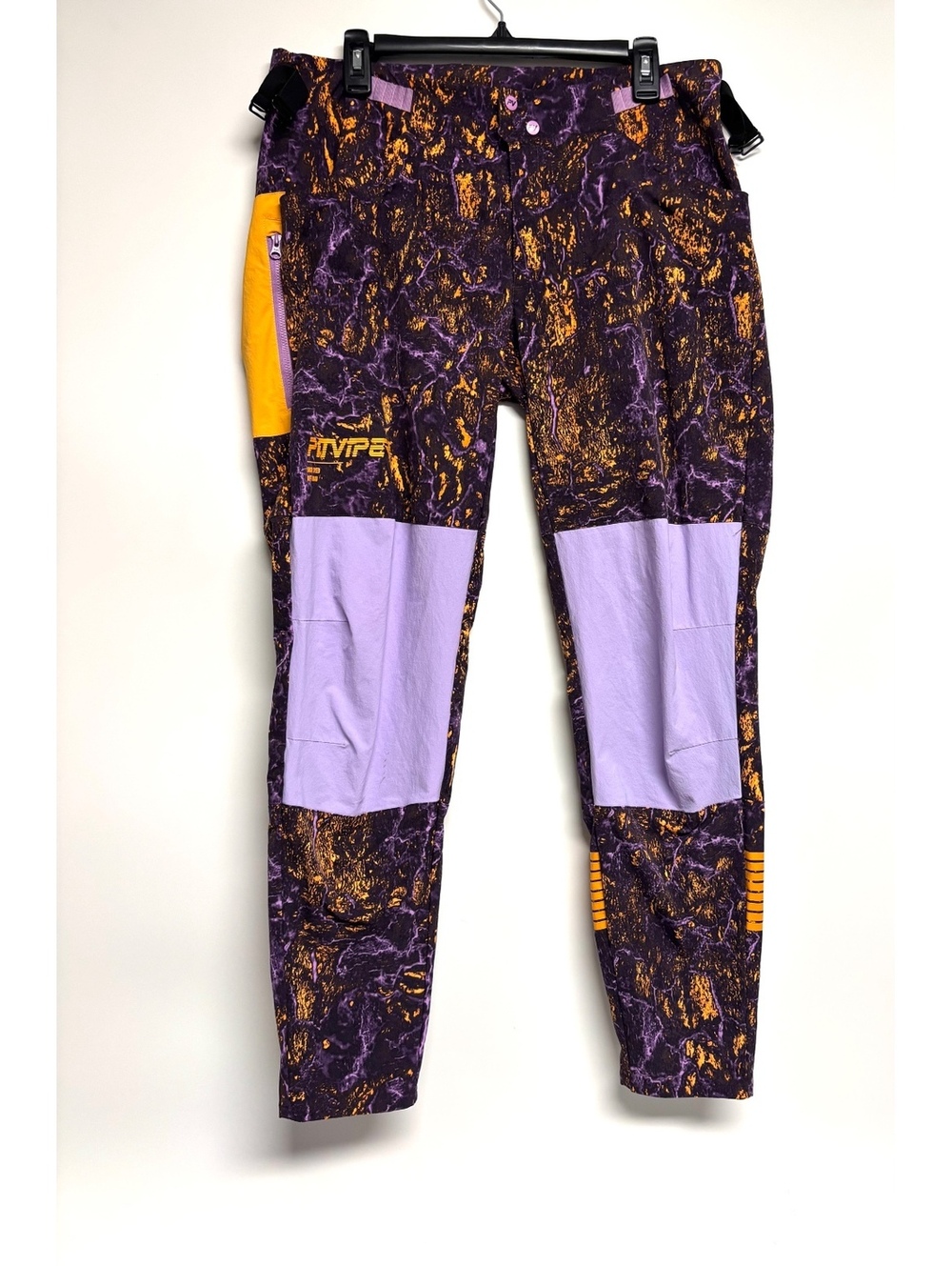 Pit Viper Women’s XL Purple Orange Printed Off Road Pants Knee Panels